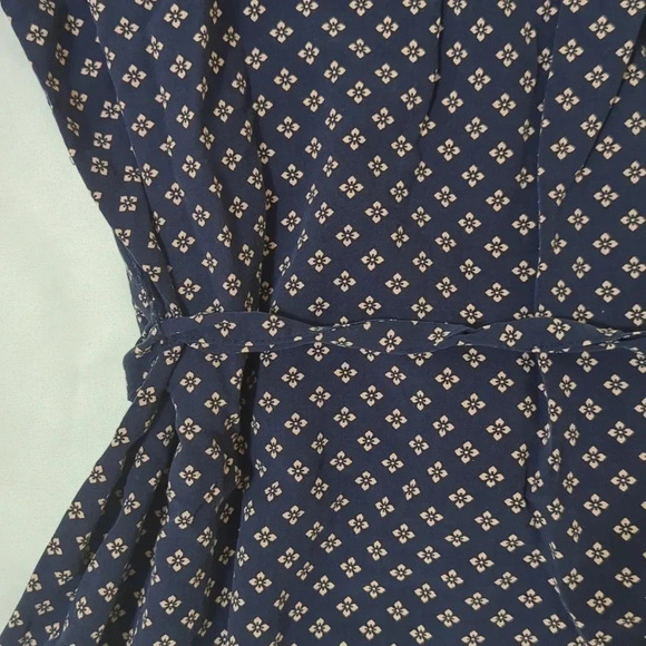 Banana Republic A-Line Belted Peasant Dress, Color Blue/Pink Size S - Picture 12 of 13